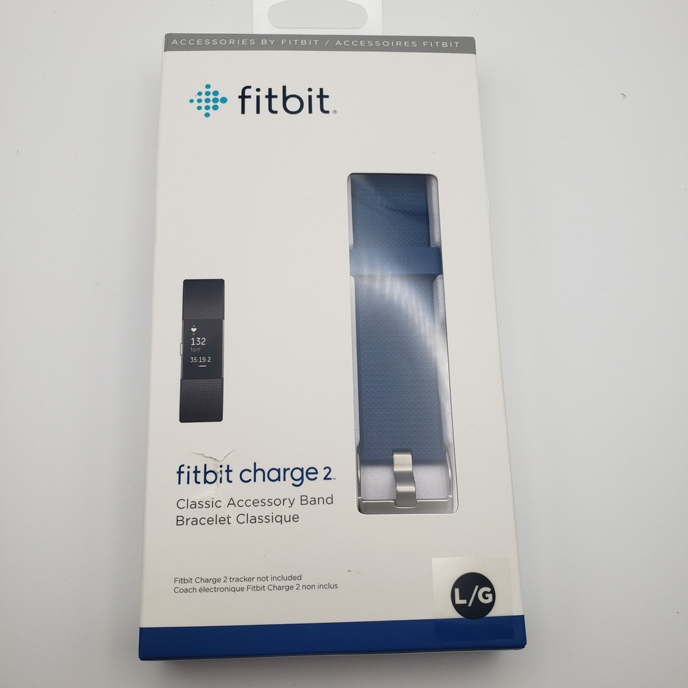 Fitbit Charge 2 Classic Accessory Band Unisex Large Blue FB160ABBUL Replacement